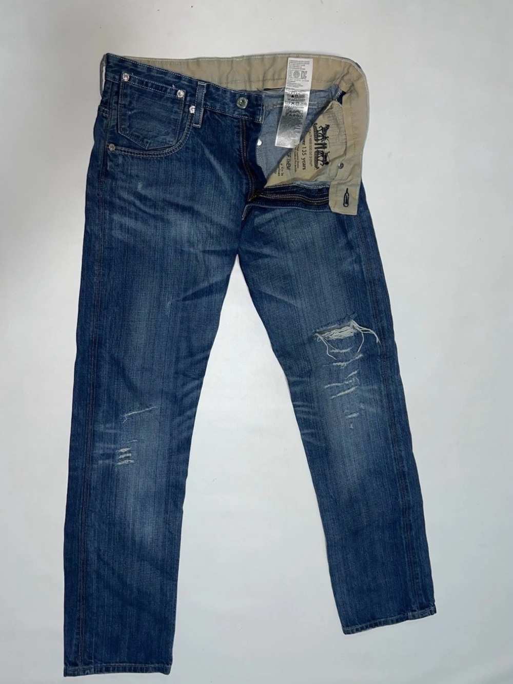 Vintage LEVIS'S 504 non selvesge distressed w32x34L